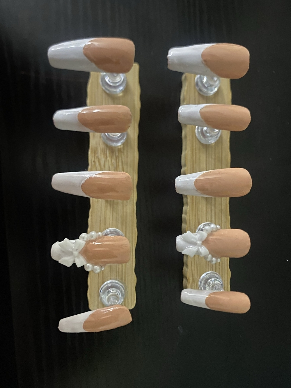 Handmade White French Tip Press-On Nail Set